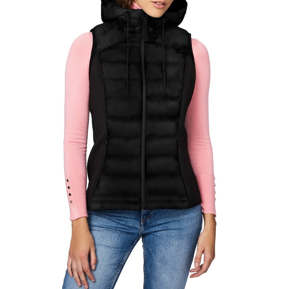 Bernardo  Packable Quilted Hooded Vest